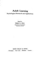 Cover of: Adult learning by edited by Michael J. A. Howe.
