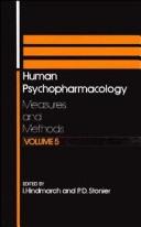Human psychopharmacology : measures and methods