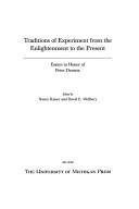 Cover of: Traditions of experiment from the enlightenment to the present: essays in honor of Peter Demetz