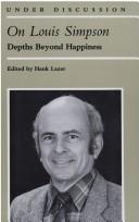 Cover of: On Louis Simpson: Depths Beyond Happiness (Under Discussion)
