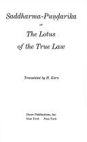 Cover of: Saddharma-Pundarika or  The Lotus of the True Law