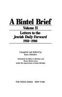 Cover of: A Bintel brief. by Isaac Metzker