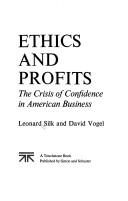 Cover of: Ethics and profits: the crisis of confidence in American business