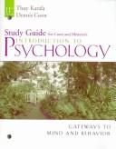 Cover of: Study Guide for Coon/Mitterer's Introduction to Psychology: Gateways to Mind and Behavior, 11th