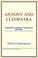Cover of: Antony and Cleopatra (Webster's Spanish Thesaurus Edition)