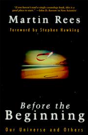 Cover of: Before the beginning: our universe and others