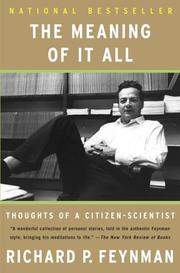 Cover of: Meaning of It All by Richard Phillips Feynman