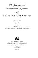 The journals and miscellaneous notebooks of Ralph Waldo Emerson. Vol.13, 1852-1855