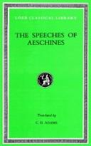 Cover of: Speeches (Loeb Classical Library)