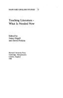 Teaching literature : what is needed now