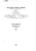 Cover of: Plutarch by Plutarch