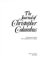 Cover of: The journal of Christopher Columbus by Christopher Columbus
