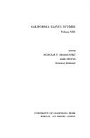 Cover of: California Slavic Studies