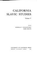 Cover of: California Slavic Studies Volume 5