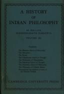 Cover of: A history of Indian philosophy.