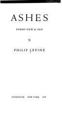 Cover of: Ashes by Philip Levine