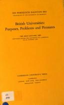 British universities purposes, problems and pressures