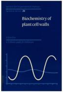 Cover of: Biochemistry of plant cell walls