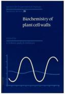 Biochemistry of plant cell walls