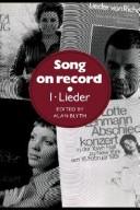 Cover of: Song on record