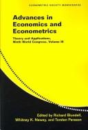 Advances in economics and econometrics : theory and applications : ninth world congress. Vol. 3