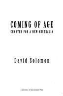 Cover of: Coming of age: charter for a new Australia