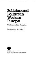 Policies and politics in Western Europe : the impact of the recession