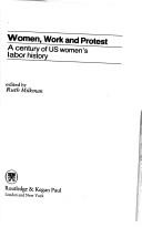 Cover of: Women, work, and protest by edited by Ruth Milkman.