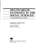 Cover of: Multivariate statistics in the social sciences by Leonard A. Marascuilo