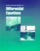 Cover of: Student Solutions Manual for Differential Equations