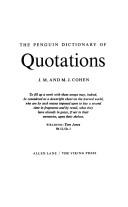 The Penguin dictionary of quotations