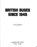 Cover of: British Buses Since 1945
