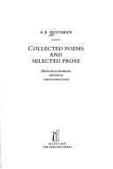 Collected poems and selected prose