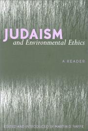 Cover of: Judaism and Environmental Ethics: A Reader