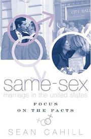 Cover of: Same Sex Marriage In The United States by Sean Cahill