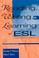 Cover of: Reading, writing & learning in ESL