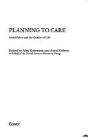 Planning to care : social policy and the quality of life