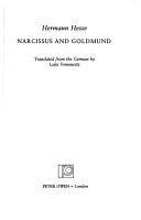 Cover of: Narcissus and Goldmund