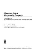 Numerical control programming languages : proceedings of the 1st International IFIP/IFAC PROLAMAT Conference, Rome, 1969