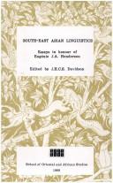 Lāi Sūʾ Thai : essays in honour of E. H.S. Simmonds