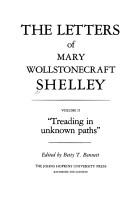 Cover of: The  letters of Mary Wollstonecraft Shelley