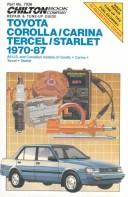 Cover of: Chilton Book Company repair & tune-up guide.: all U.S. and Canadian models of Corolla/Carina, Tercel/Starlet