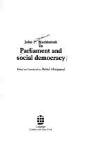 John P. Mackintosh on parliament and social democracy
