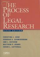 Cover of: TM: Process of Legal Research 6e