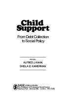 Cover of: Child support: from debt collection to social policy