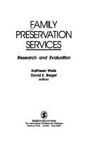 Cover of: Family preservation services: research and evaluation
