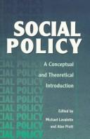 Social policy : a conceptual and theoretical introduction