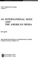 Cover of: International news and the American media