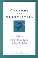 Culture and negotiation : the resolution of water disputes