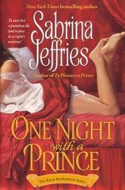 Cover of: One Night with a Prince (The Royal Brotherhood Series, Book 2)